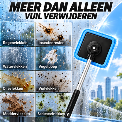 Alles-in-één magnetische glasreiniger — dubbelzijdige reiniging, wasbare pads en veelzijdig gebruik voor thuis en in de auto | Eén set. Helderder glas. Minder moeite. 💎