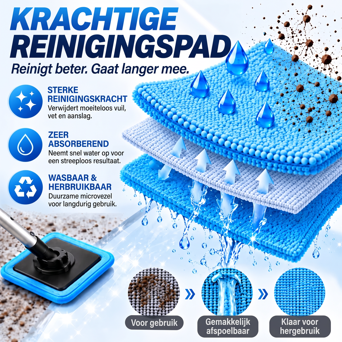Alles-in-één magnetische glasreiniger — dubbelzijdige reiniging, wasbare pads en veelzijdig gebruik voor thuis en in de auto | Eén set. Helderder glas. Minder moeite. 💎