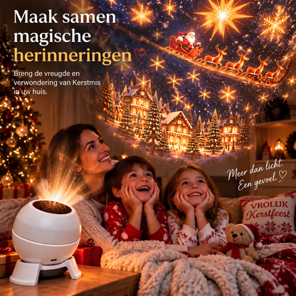 🍁🎄Draaibare kerstlichtprojector – 8 feestelijke motieven
