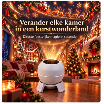 🍁🎄Draaibare kerstlichtprojector – 8 feestelijke motieven